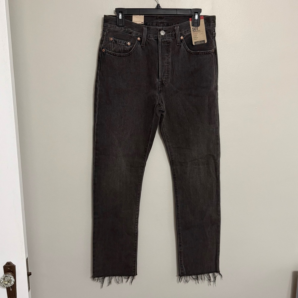 Levi's 501 Straight Leg Jeans - NWT Washed Black
